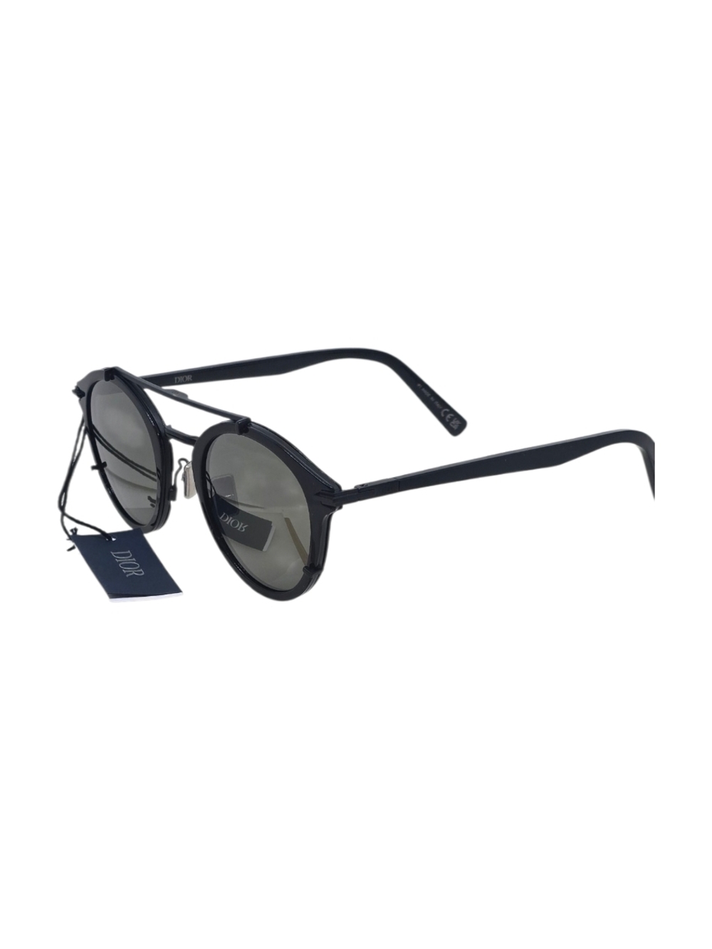 Dior Black Round Sunglasses NEW AUTHENTIC - Picture 6 of 6